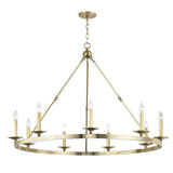 Allendale Chandelier - 9-Light - Aged Brass by Hudson Valley