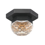 Allumettes 1-Light LED Flush Mount by ET2 - Black