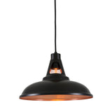 Alma Pendant Light - Matt Black & Satin Copper