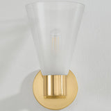Alma Wall Sconce Single Aged Brass By Mitzi Lifestyle View