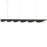 Almendra Linear Suspension 95.4 Inch Anthracite By Flos