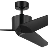Almere Ceiling Fan Satin Black By Kichler - Detailed View