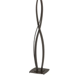Almost Infinity Floor Lamp in Oil Rubbed Bronze, Flax Shade by Hubbardton Forge