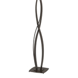 Almost Infinity Floor Lamp in Oil Rubbed Bronze, Natural Anna Shade by Hubbardton Forge