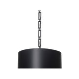 Alston Drum Pendant 20'' Matte Black + White