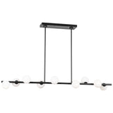 Altair Linear Chandelier Large Aged Iron By Visual Comfort Studio - Side View