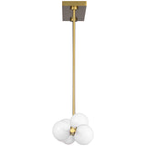 Altair Linear Chandelier Large Burnished Brass By Visual Comfort Studio - Side View1
