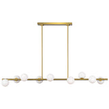 Altair Linear Chandelier Large Burnished Brass By Visual Comfort Studio