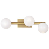 Altair Vanity Light Small Burnished Brass By Visual Comfort Studio - Front View