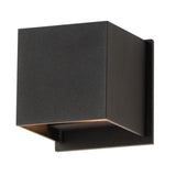 Alumilux: Cube LED Outdoor Wall Sconce by ET2 - Black