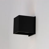 Alumilux: Cube LED Outdoor Wall Sconce by ET2 - Black