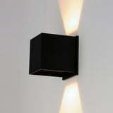 Alumilux: Cube LED Outdoor Wall Sconce by ET2 - Black