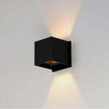 Alumilux: Cube LED Outdoor Wall Sconce by ET2 - Black