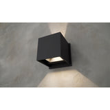 Alumilux: Cube LED Outdoor Wall Sconce by ET2 - Bronze