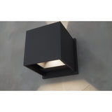Alumilux: Cube LED Outdoor Wall Sconce by ET2 - Bronze