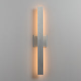 Alumilux: Line 5CCT LED Outdoor Wall Sconce by ET2 - 24 Inch, Satin Aluminum