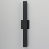 Alumilux Sideline Outdoor Wall Sconce Black Small By ET2 - Front View