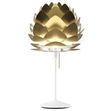 Aluvia Table Lamp White Brushed Brass By UMAGE