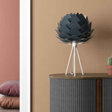 Aluvia Tripod Table Lamp Brushed Brass White By Umage - Lifestyle View