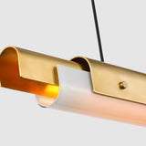 Ambrose Linear Suspension Light Small Hand Rubbed Antique Brass By Visual Comfort Modern - Detailed View1