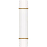 Amelie Vanity Light — 12 5/8", Milk, Burnished Brass