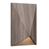 American Walnut Facet Wall Sconce with Slate Accent by Accord