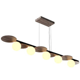 American Walnut Large Luna Linear Pendant by Accord
