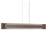 American Walnut Petra Linear Pendant with Slate Accent by Accord