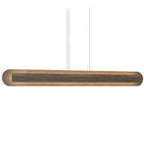 American Walnut Petra Rounded Linear Pendant with Slate Accent by Accord