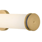 Ames LED Vanity - Lacquered Brass / Black