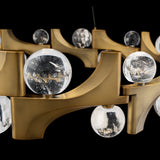 Amorina Chandelier Aged Brass By Schonbe Beyond - Detailed View