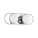 Amy Vanity Light 2 Lights Polished Nickel By Mitzi