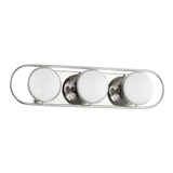 Amy Vanity Light 3 Lights Polished Nickel By Mitzi
