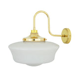 Anath Swan Neck Wall Light - Polished Brass