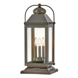 Anchorage Large Pier Mount Lantern - Light Oiled Bronze - by Hinkley