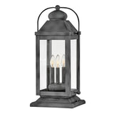 Anchorage Large Pier Mount Lantern - Aged Zinc - by Hinkley