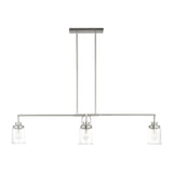 Anders Chandelier — 48", Clear, Brushed Nickel