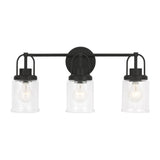 Anders Vanity Light — 22", Clear, Midnight Black