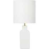 Anderson Table Lamp — 13", White Linen, New White