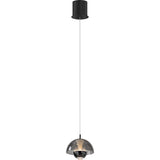 Andoria Pendant Light Black Chrome Smoke By PageOne