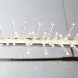 Anemone Circular LED Pendant detail in Soft Gold, by Hubbardton Forge