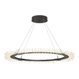 Anemone Circular LED Pendant in Natural Iron by Hubbardton Forge