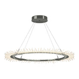 Anemone Circular LED Pendant in Sterling by Hubbardton Forge