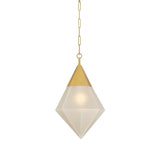 Angelique Pendant - Large in Vintage Polished Brass by Corbett