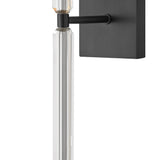 Anika Single Light Sconce - Small, Black