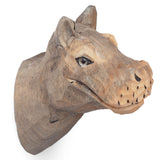 Animal Hand-Carved Hook Hippo By Ferm Living