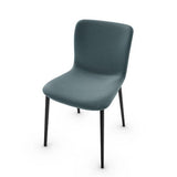 ANNIE CS1852 UPHOLSTERED METAL CHAIR, SET OF 2, BY CALLIGARIS, FRAME: MATT GREY, SEAT: AQUAMARINE MALMO (FABRIC), | CASA DI LUCE LIGHTING