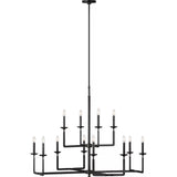 Ansley Chandelier — Large, Aged Iron