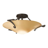Antasia Semi-Flush Mount in Bronze, Sand Glass by Hubbardton Forge