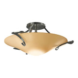 Antasia Semi-Flush Mount in Sterling, Sand Glass by Hubbardton Forge
